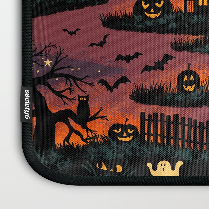Halloween Night - Bonfire Glow Laptop Sleeve Gallery Image 3