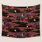 Halloween Night - Bonfire Glow Wall Tapestry Gallery Image 4