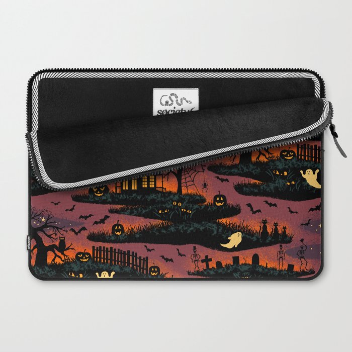 Halloween Night - Bonfire Glow Laptop Sleeve Gallery Image 2