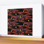 Halloween Night - Bonfire Glow Wall Mural Gallery Image 2