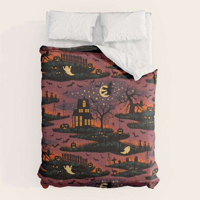 Halloween Night - Bonfire Glow Comforter Gallery Image 6