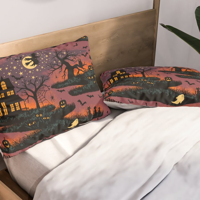 Halloween Night - Bonfire Glow Pillow Sham Gallery Image 2