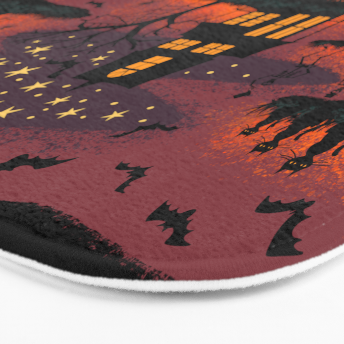Halloween Night - Bonfire Glow Bath Mat Gallery Image 3