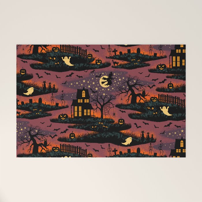 Halloween Night - Bonfire Glow Welcome Mat Gallery Image 1