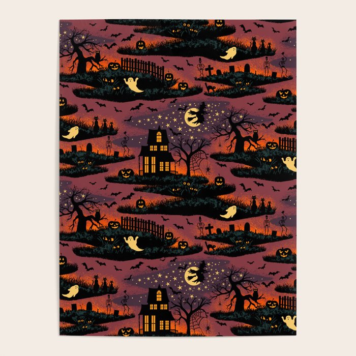 Halloween Night - Bonfire Glow Poster Gallery Image 4