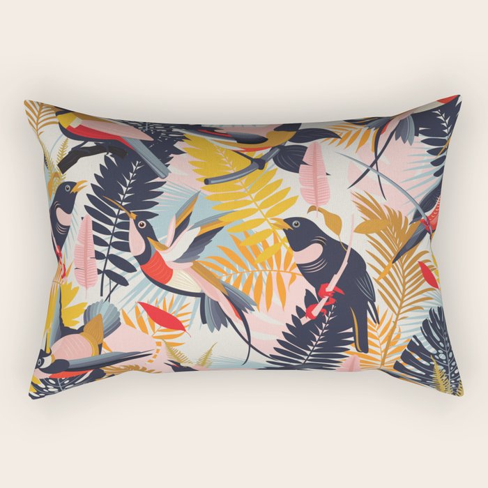 Paradise Birds II. Rectangular Pillow Gallery Image 2