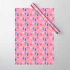 Rainbow Cats in Pencil  Wrapping Paper Gallery Image 1