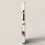 Colorful Thoughts Minimal Line Girl with Sunflowers iPhone Case Gallery Image 2