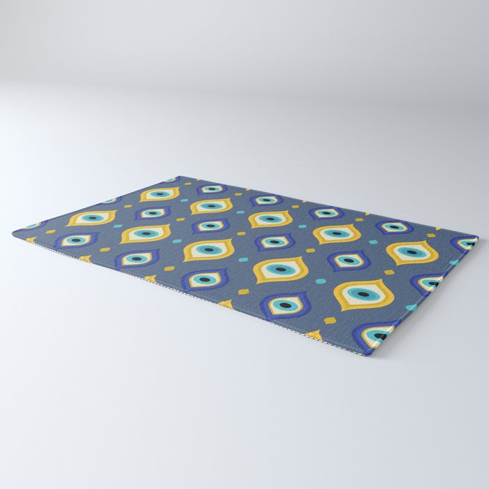 Mystic Evil Eyes Pattern Rug Gallery Image 3