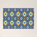 Mystic Evil Eyes Pattern Welcome Mat Gallery Image 1