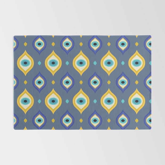 Mystic Evil Eyes Pattern Rug Gallery Image 2