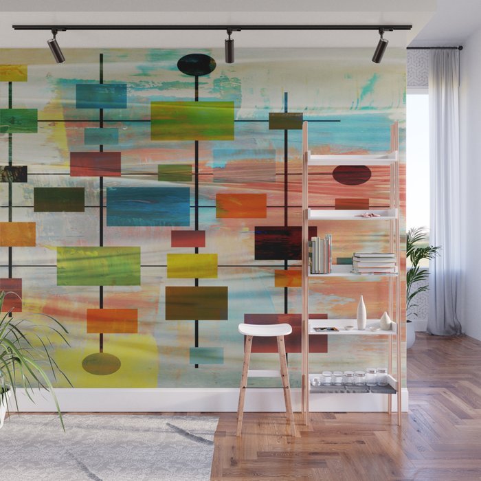 Mid-Century Modern Art 1.3 -  Graffiti Style Wall Mural Gallery Image 1