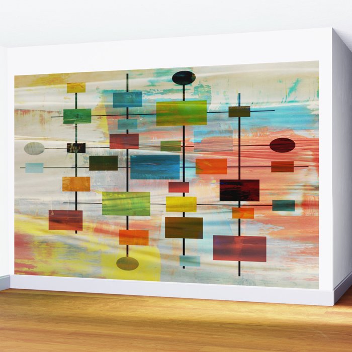 Mid-Century Modern Art 1.3 -  Graffiti Style Wall Mural Gallery Image 2