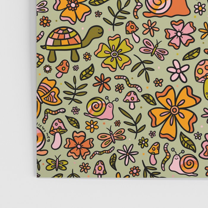 Spring Snail Print Poster Gallery Image 3