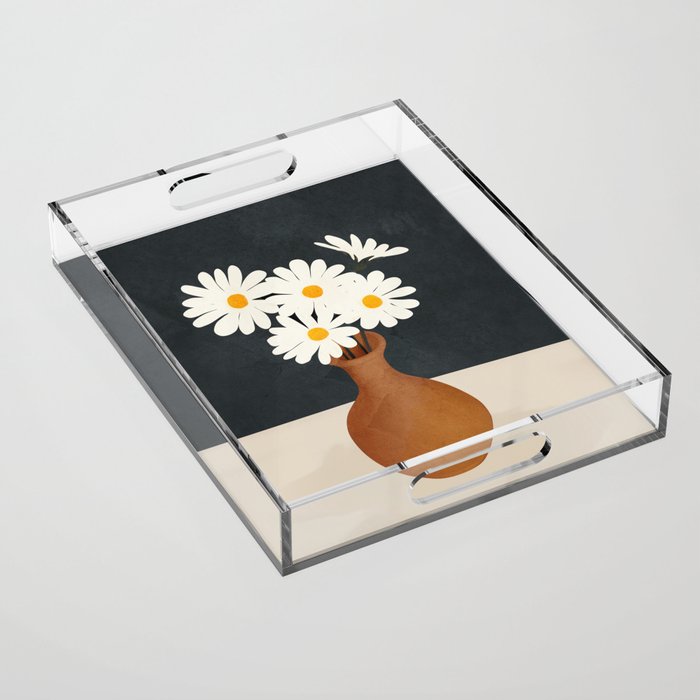 Flowers in a Vase 02 Acrylic Tray Gallery Image 1