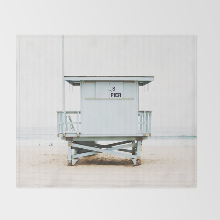 California Beach Tower Throw Blanket Gallery Image 2