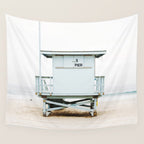 California Beach Tower Wall Tapestry Gallery Image 4