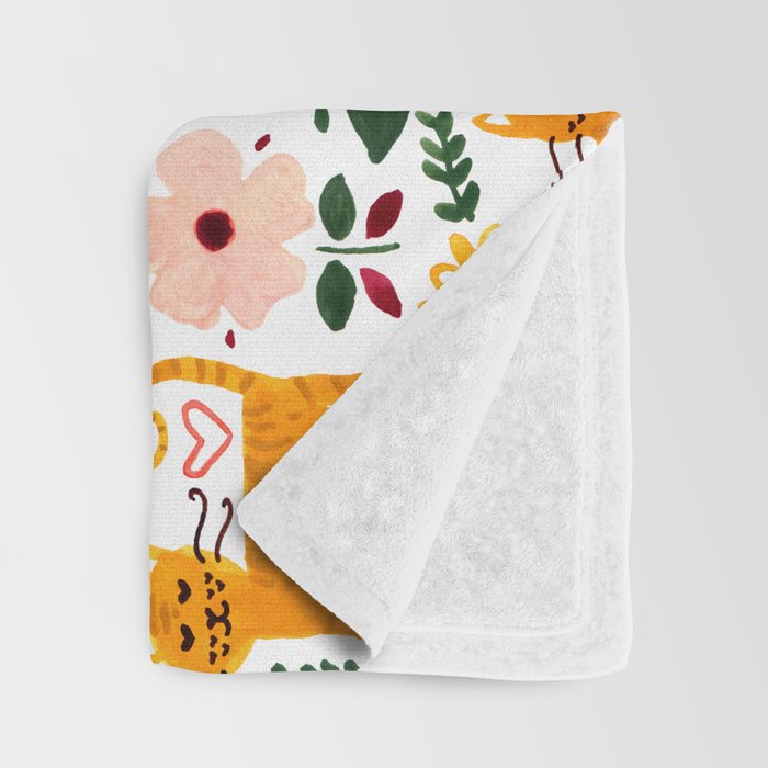 Valentine Cats Throw Blanket Gallery Image 3