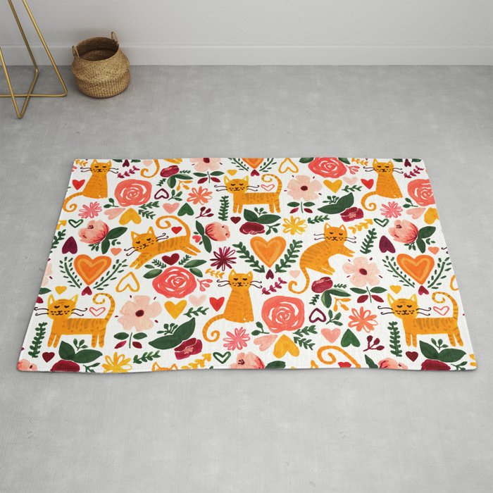 Valentine Cats Rug Gallery Image 2