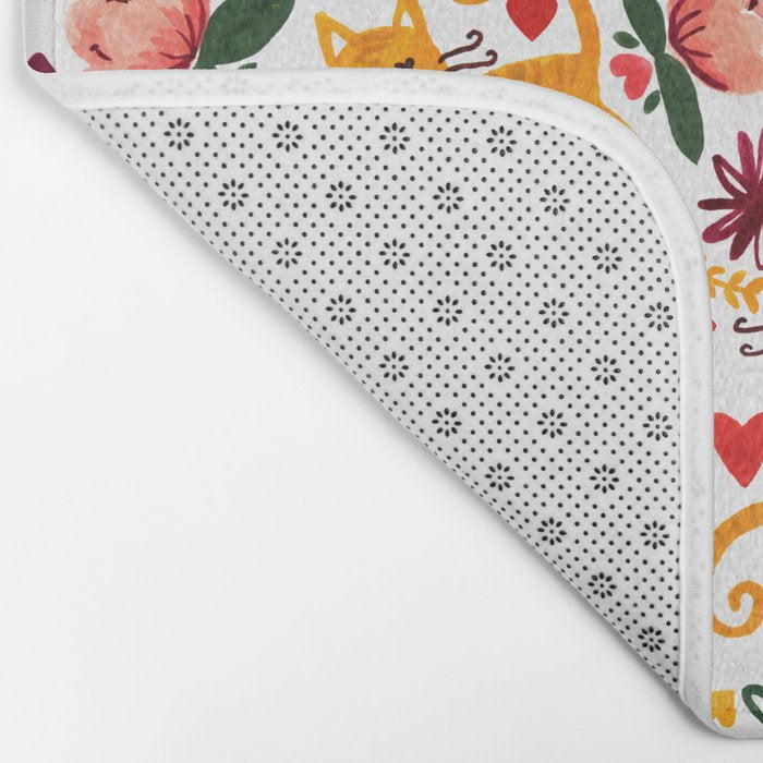 Valentine Cats Bath Mat Gallery Image 2