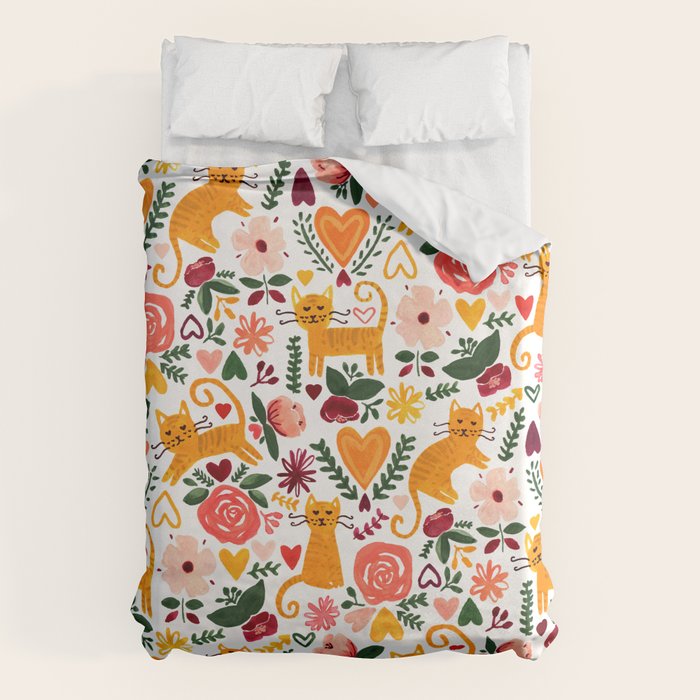 Valentine Cats Duvet Cover Gallery Image 6