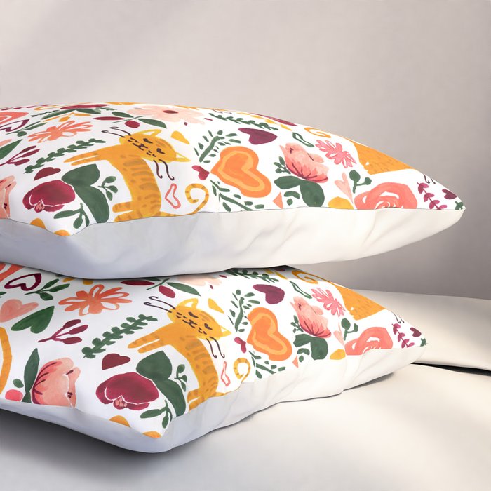 Valentine Cats Pillow Sham Gallery Image 3