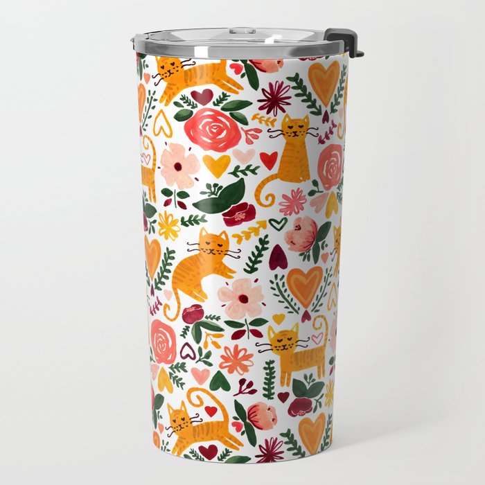 Valentine Cats Travel Mug Gallery Image 2