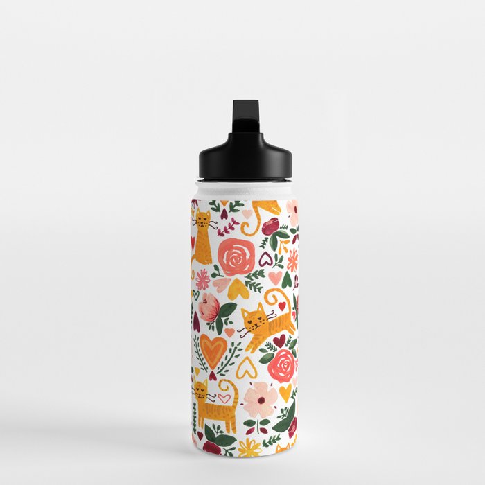 Valentine Cats Water Bottle Gallery Image 3