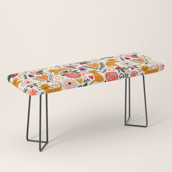 Valentine Cats Bench Gallery Image 1