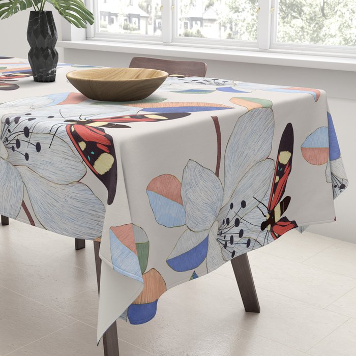 Magnolia flower and insect Tablecloth Gallery Image 3