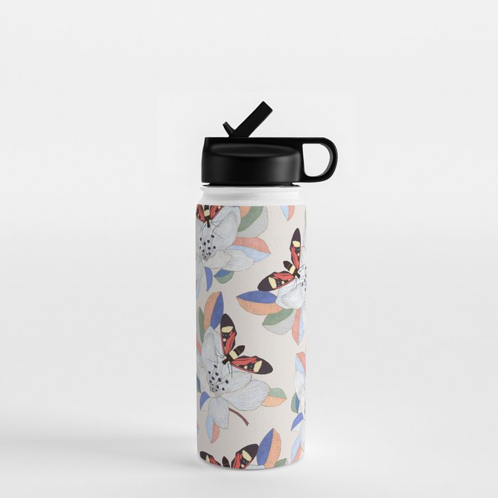 Magnolia flower and insect Water Bottle Gallery Image 1