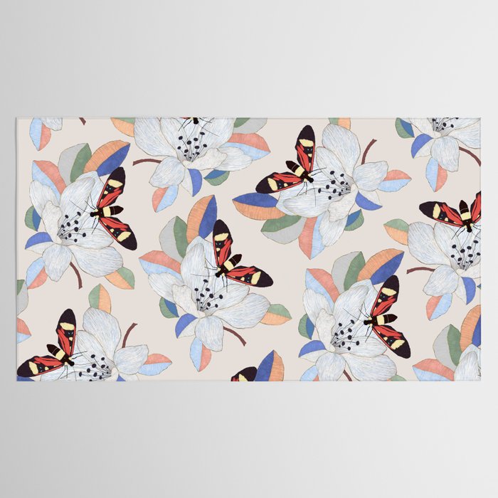 Magnolia flower and insect Tablecloth Gallery Image 2