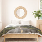 Foggy Forest Road - Pacific Northwest Travel Duvet Cover Gallery Image 3