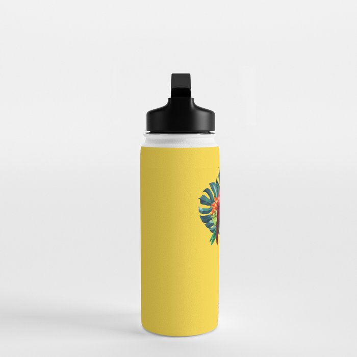 Aloha Hawaiian Llama in Yellow Water Bottle Gallery Image 3