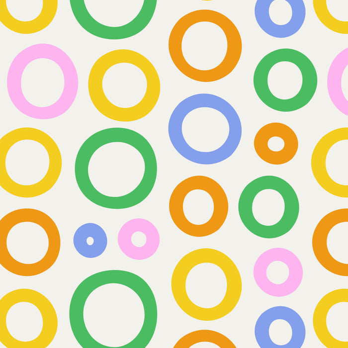 Fun colorful circle cartoon doodle pattern Coffee Mug Gallery Image 2