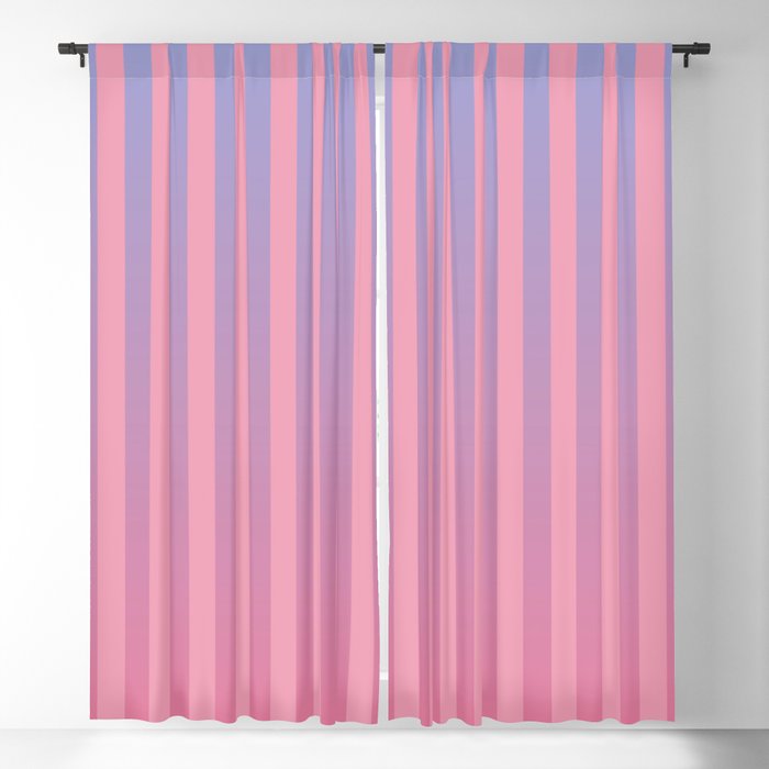Dreamy Pink Future Stripes Gradient Ombre Pattern Window Curtain Gallery Image 5