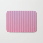 Dreamy Pink Future Stripes Gradient Ombre Pattern Bath Mat Gallery Image 1