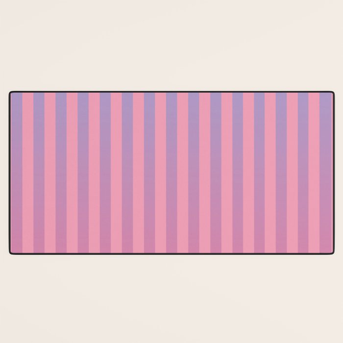 Dreamy Pink Future Stripes Gradient Ombre Pattern Desk Mat Gallery Image 3