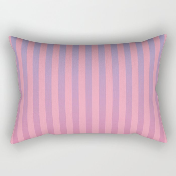 Dreamy Pink Future Stripes Gradient Ombre Pattern Rectangular Pillow Gallery Image 2