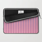 Dreamy Pink Future Stripes Gradient Ombre Pattern Laptop Sleeve Gallery Image 2