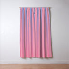Dreamy Pink Future Stripes Gradient Ombre Pattern Window Curtain Gallery Image 3