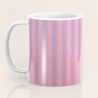 Dreamy Pink Future Stripes Gradient Ombre Pattern Coffee Mug Gallery Image 3