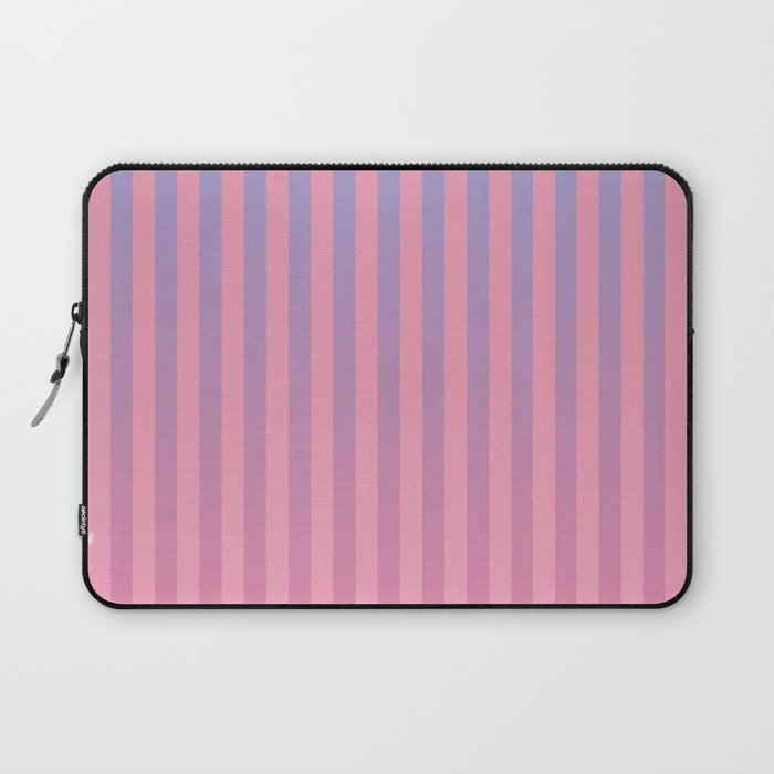 Dreamy Pink Future Stripes Gradient Ombre Pattern Laptop Sleeve Gallery Image 1