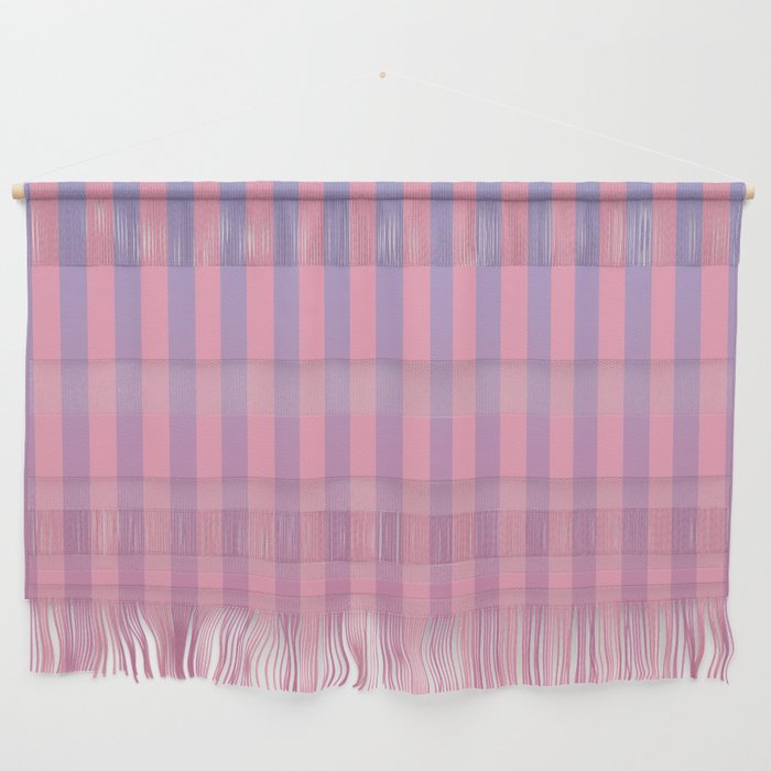 Dreamy Pink Future Stripes Gradient Ombre Pattern Wall Hanging Gallery Image 1