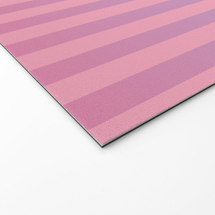 Dreamy Pink Future Stripes Gradient Ombre Pattern Welcome Mat Gallery Image 2