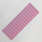 Dreamy Pink Future Stripes Gradient Ombre Pattern Yoga Mat Gallery Image 1