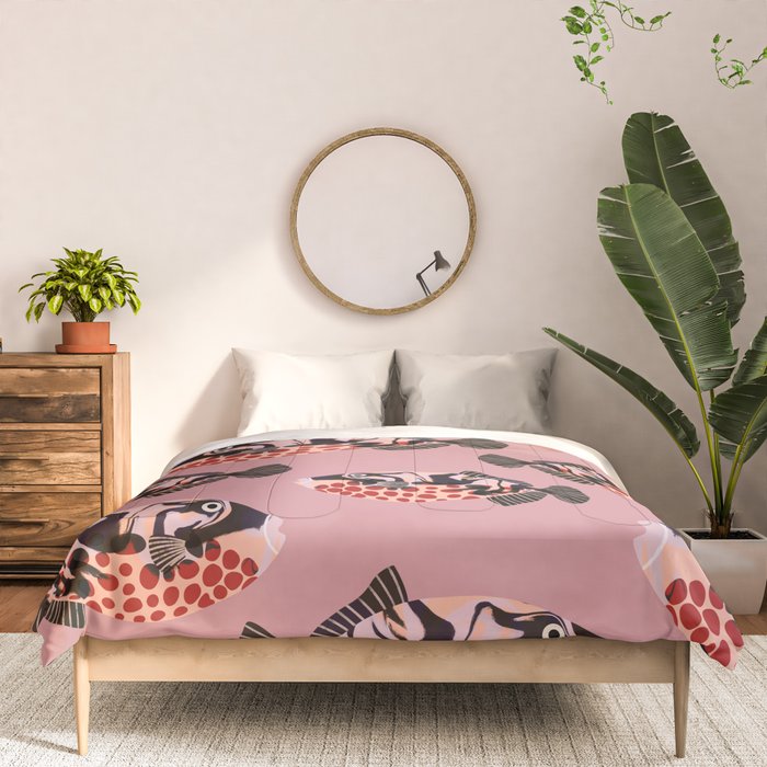 Tropical Fish with Red Polka Dots Comforter Gallery Image 3