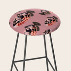 Tropical Fish with Red Polka Dots Stool Gallery Image 2