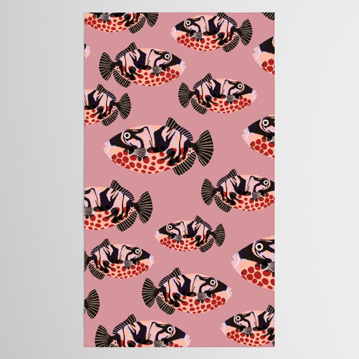 Tropical Fish with Red Polka Dots Tablecloth Gallery Image 2