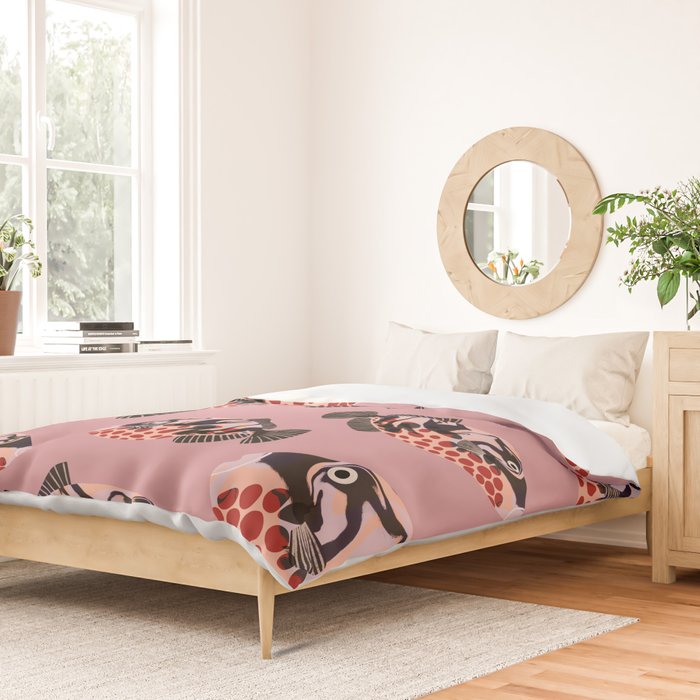 Tropical Fish with Red Polka Dots Duvet Cover Gallery Image 2